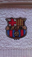 toalla fc barcelona personalizada